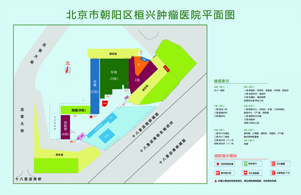 找骚逼14.com北京市朝阳区桓兴肿瘤医院平面图